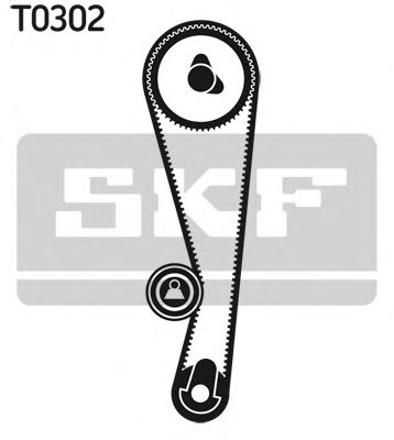 VKMA 95651 SKF Комплект ГРМ (ремінь + ролик)1